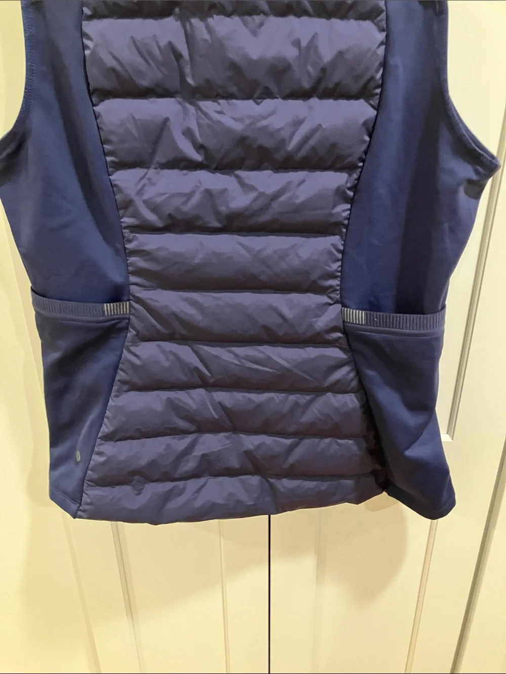 Lululemon Women's Navy Blue Down for It All Vest Down Feather Puffer